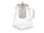 Vivalto Tetera con Asa y Filtro de Acero Inoxidable, 550 ml, Vidrio y Metal, 13.4x12.5x8.5 cm (Set de 12)