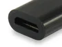Equip Adaptador USB-C Macho a Micro USB Hembra para Carga y Sincronía, Compatible con Samsung Galaxy S8/S8+, Nexus 6P/5X y Thunderbolt 3/4, Aluminio Negro, Referencia 133472