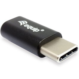 Equip Adaptador USB-C Macho a Micro USB Hembra Negro 133472