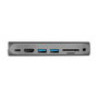 LogiLink Estación de acoplamiento USB 3.2 Gen1, 7 puertos, PD, para iPad, aluminio