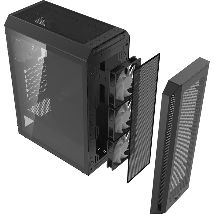 XPG VALOR AIR PLUS Negro con 4 ventiladores ARGB de 120 mm