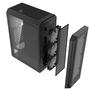 XPG VALOR AIR PLUS Midi-Tower Case Negro con Panel Frontal Magnético y 4 Ventiladores ARGB 120mm