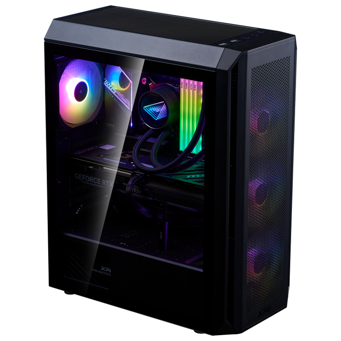 XPG VALOR AIR PLUS Midi-Tower Case Negro con Panel Frontal Magnético y 4 Ventiladores ARGB 120mm XPG VALOR AIR PLUS Midi-Tower Case Negro con Panel Frontal Magnético y 4 Ventiladores ARGB 120mm
