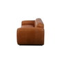 DKD Home Decor Sofá de Piel 3 Plazas Cognac