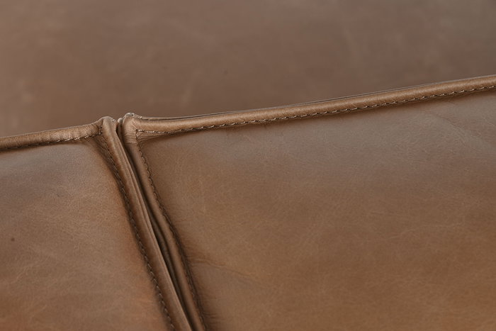 DKD Home Decor Sofá 3 Plazas de Piel Cognac 214x94x77 cm Desmontable - Top Sofas 2c24