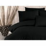 Aucune Juego de Cama Negro con Funda Nórdica y 2 Fundas de Almohada