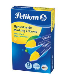 Cera Marcadora Pelikan Dura 762 Amarillo (Caja De 12) (701045)