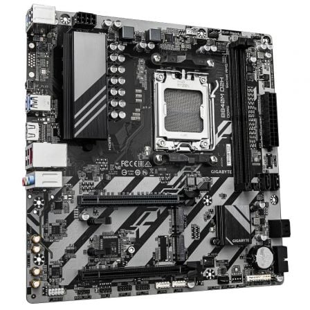 Gigabyte B840M D2H Placa Base Micro ATX Socket AM5 para AMD Ryzen 9000/8000/7000 con DDR5, PCIe 4.0, Modo Turbo X3D, LAN 2.5GbE y 2 Ranuras M.2 (Ref: 9MB84MD2H-00-G10)