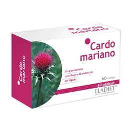 Eladiet Cardo Mariano 60 cápsulas Complemento Alimenticio para Hígado y Vesícula Biliar