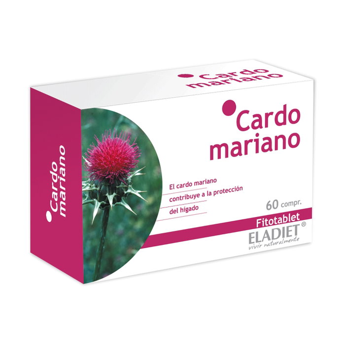 Eladiet Cardo Mariano 60 cápsulas Complemento Alimenticio para Hígado y Vesícula Biliar Eladiet Cardo Mariano 60 cápsulas Complemento Alimenticio para Hígado y Vesícula Biliar