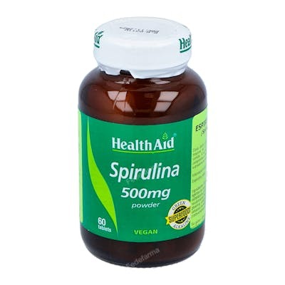 Health Aid Espirulina 500 mg 60 comprimidos Health Aid Espirulina 500 mg 60 comprimidos