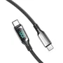 Vention TAYBAV Cable USB 2.0 Tipo-C Macho-Macho 5A 100W 1.2m con Pantalla LED, Negro