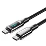 Vention TAYBAV Cable USB 2.0 Tipo-C Macho-Macho 5A 100W 1.2m con Pantalla LED, Negro