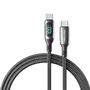 Vention TAYBAV Cable USB 2.0 Tipo-C Macho-Macho 5A 100W 1.2m con Pantalla LED, Negro