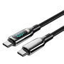 Vention Cable USB 2.0 Tipo-C TAYBAV 100W con Pantalla LED Negro 1.2m
