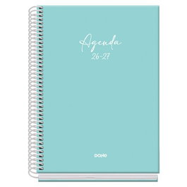 Agenda Escolar (2026-27) Dohe Basic Serenity Espiral Tapa Extra A5 S/V Con Goma Verde