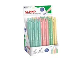 Alpino Bolígrafo Soft Touch Azul Punta 1 mm Retráctil - Expositor 24 Unidades
