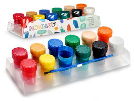 Pincello Temperas 12 Botes 25.5x5x9.3 cm (Set de 36)