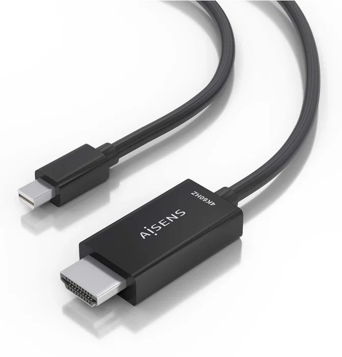 Aisens Cable Conversor Mini DisplayPort a HDMI 4K@60Hz, 0,6m, Negro Aisens Cable Conversor Mini DisplayPort a HDMI 4K@60Hz, 0,6m, Negro