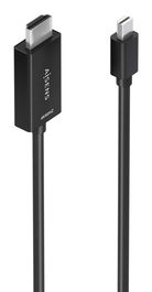 AISENS - CABLE CONVERSOR MINI DP A HDMI 4K@60HZ, MINI DP/M-HDMI/M, NEGRO, 0.6M