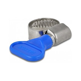 DeLOCK Abrazadera de manguera con tuerca de mariposa 10 - 16 mm, 10 unidades, azul