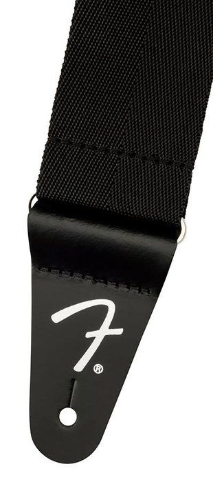 Fender Correa Polypro Negra con Extremos de Cuero