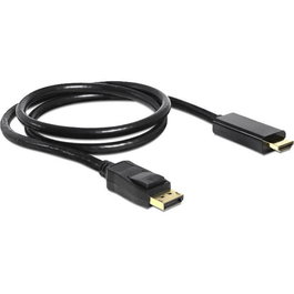 DisplayPort 1.2 a HDMI Cable Adaptador ST-ST 2m 4K Schwarz