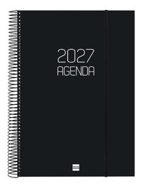 FINOCAM Agenda Anual 2027 Espiral Basic Opaque Negro