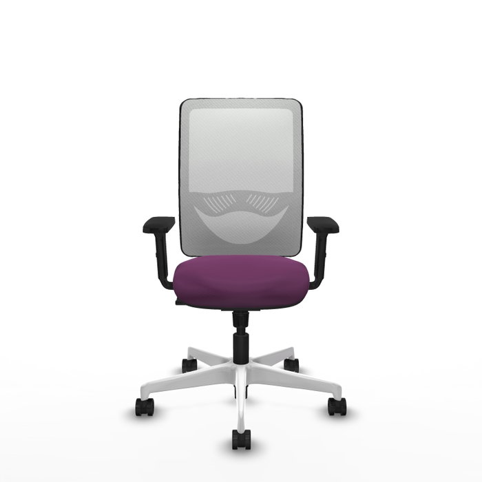 PIQUERAS Y CRESPO Silla de oficina Zulema con Mecanismo Sincro, Morado y Blanco PIQUERAS Y CRESPO Silla de oficina Zulema con Mecanismo Sincro, Morado y Blanco