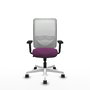 PIQUERAS Y CRESPO Silla de oficina Zulema con Mecanismo Sincro, Morado y Blanco