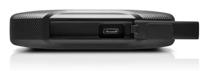 SanDisk G-DRIVE ArmorATD Disco Duro Externo Portátil 5TB 2.5" USB 3.2 Gen 1 USB-C, Resistente a Agua/Polvo/Caídas IP54, Gris