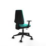 PIQUERAS Y CRESPO Silla de oficina Elche Turquesa con Brazos 1D