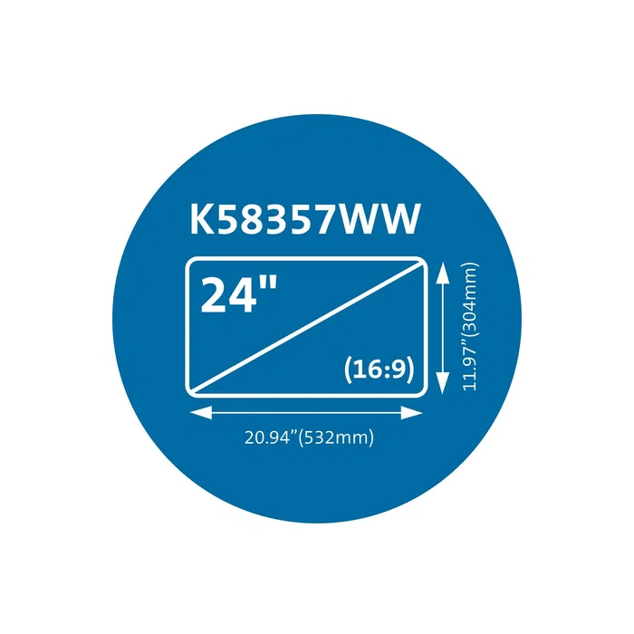 Kensington MagPro Filtro de Privacidad Magnético para Monitor de 24 Pulgadas 16:9