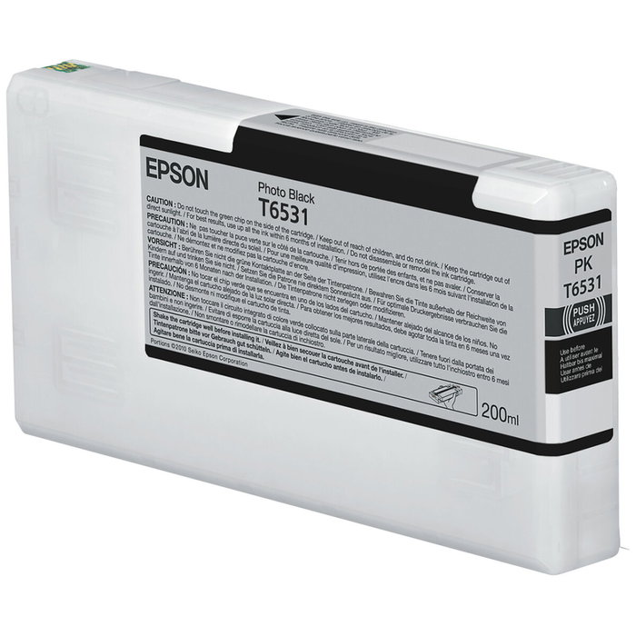 Epson Cartucho Negro Foto T6531 200 ml para Stylus Pro 4900 Epson Cartucho Negro Foto T6531 200 ml para Stylus Pro 4900