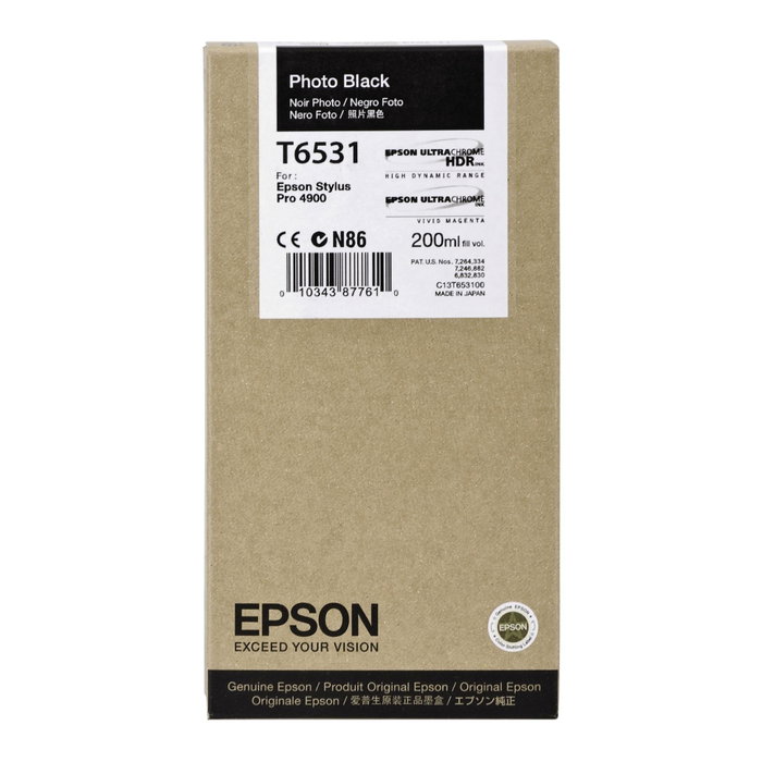 Epson T6531 Cartucho Negro Foto 200 ml