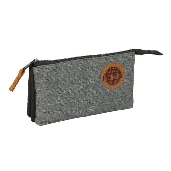 Portatodo BlackFit8 Old school Negro Gris 22 x 12 x 3 cm Portatodo BlackFit8 Old school Negro Gris 22 x 12 x 3 cm