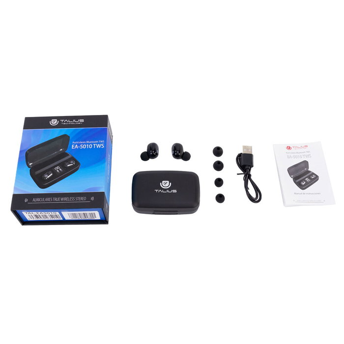 Talius EA-5010 Auriculares Intrauriculares TWS Bluetooth 5.0 Negro