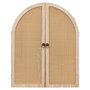 Home Deco Factory Espejo Con Contraventanas Bali Colección Mirage - Espejo de Vidrio y Madera MDF