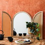 Home Deco Factory Espejo Con Contraventanas Bali Colección Mirage - Espejo de Vidrio y Madera MDF