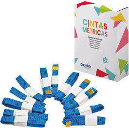 DOHE Pack de 12 cintas métricas de 1 metro de plástico