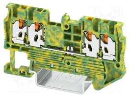 PHOENIX CONTACT XT1.5-QUATTRO-PE Conector de carril de 4 bornas