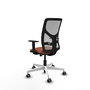 PIQUERAS Y CRESPO Silla de oficina Motilla con mecanismo Sincro/Traslack Marrón y Gris