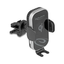 DeLOCK 66939 Soporte de Coche con Carga Inalámbrica Qi de 15 W y Enfriamiento