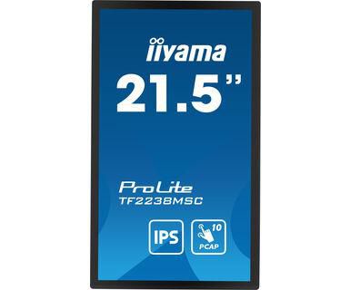 iiyama TF2238MSC-B1 Monitor Táctil Open Frame 21.5 Pulgadas IPS Panel Bonded PCAP Anti-Huellas 1920x1080 HDMI DisplayPort IPX1