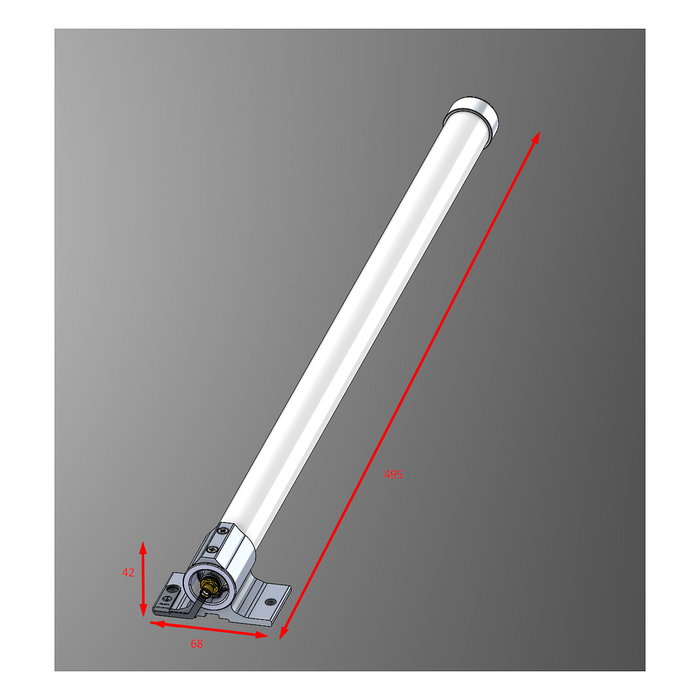 MikroTik 868 Omni Antena Omnidireccional, 824-960 MHz, 6.5 dBi, Conector SMA, 868_Omni_antenna