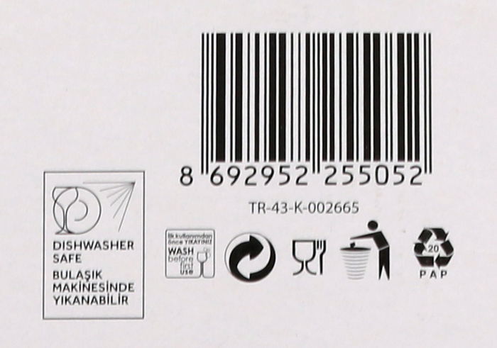 Lav Set de 6 Tazas o Mugs Apilables Cozy con Capacidad de 360 ml (12,5 cm Alto) (4 Cajas)