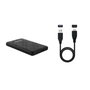 TOOQ Caja Externa para HDD/SSD 2.5 Pulgadas SATA USB 3.1 Negra