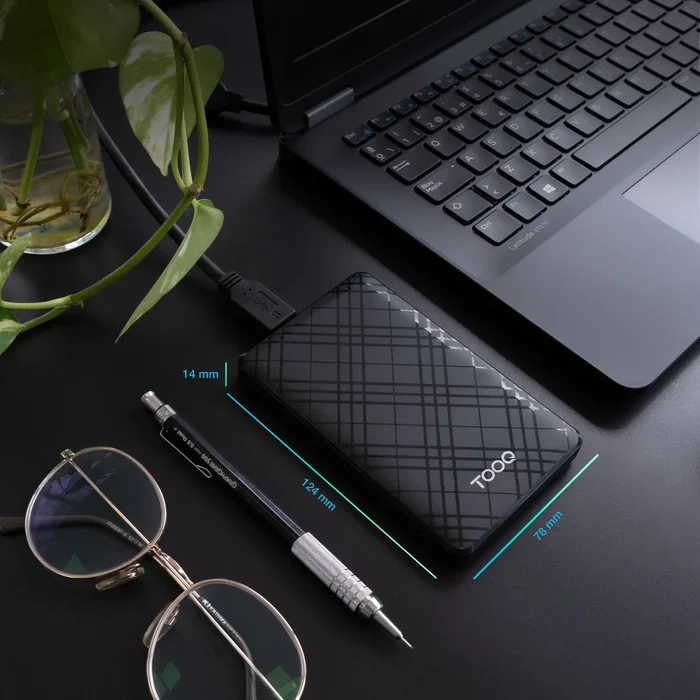 Tooq Caja Externa HDD/SSD 2.5 pulgadas SATA USB 3.1 Gen 1 Negra