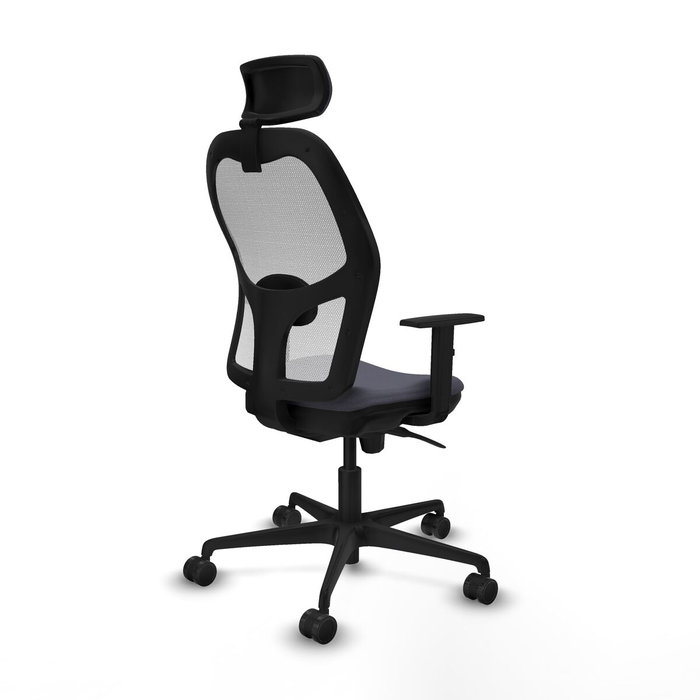 PIQUERAS Y CRESPO Silla de oficina Jorquera con mecanismo Sincro, Gris oscuro y Blanco PIQUERAS Y CRESPO Silla de oficina Jorquera con mecanismo Sincro, Gris oscuro y Blanco