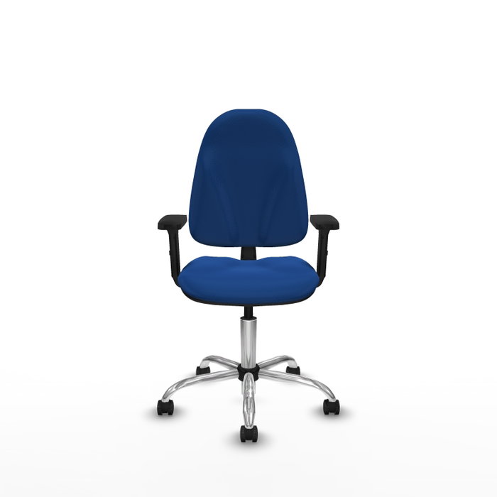 PIQUERAS Y CRESPO Silla de oficina Algarra Azul con Brazos 2D PIQUERAS Y CRESPO Silla de oficina Algarra Azul con Brazos 2D